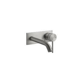 GESSI 316 Встраиваемый смеситель для раковины с изливом 146-116мм (внешняя часть), цвет: steel brushed (54188#239)