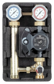 Насосная группа Meibes MK 1 1/4 с насосом Grundfos UPS 32-60 со смесителем ME 66832.40 L RU