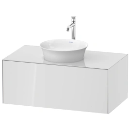 Duravit White Tulip Тумбочка подвесная, 408x1000x550 мм, 1 выдвижной ящик, цвет: белый высокоглянцевый (WT497608585)