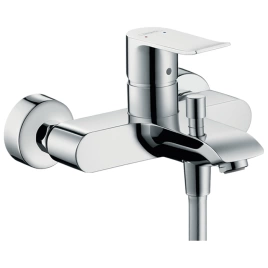 Hansgrohe Metris Смеситель для ванны, настенный, излив 180мм, переключатель вакумный, цвет: хром (31480000)