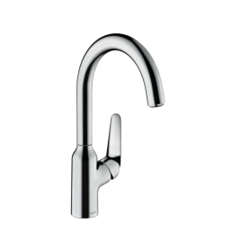 Hansgrohe Focus M42 Кухонный смеситель на 1 отв, однорычажный, поворотный излив 224мм, h221мм, 1jet, цвет: хром (71802000)