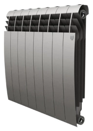 Радиатор биметаллический Royal Thermo BiLiner 500 Silver Satin 8 секций-серебристый