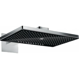 HG Rainmaker Select 460 Верхний душ 466x300мм, настенный с держаелем, 3jet (Rain, RainStream, MonoRain), цвет: черный/хром (24007600)