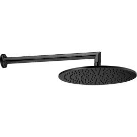 CISAL Shower Верхний душ D300 мм с настенным держателем L400 мм, цвет черный матовый (DS01362040)
