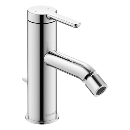Duravit C.1 Смеситель для биде с донным клапаном, на 1 отв, излив 121мм, цвет: хром (C12400001010)
