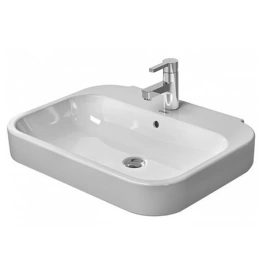 Раковина DURAVIT Happy D2 65х50 см с 1 отв под смесительитель со слив переливом цвет белый (2316650000)