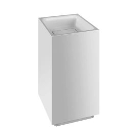 Раковина Gessi Rettangolo напольная 42х42см слив в стену с донным клапаном и сифоном цвет матовый белый