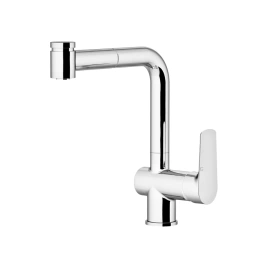 Gattoni H2omix3000 CUCINA Смеситель для раковины с выдвижным распылителем излив 205 мм, цвет хром (3070/30C0cr)