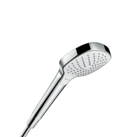 HG Croma Select E Vario Ручной душ 110 3jet (Rain, IntenseRain, Turbo Rain), EcoSmart, цвет: белый/хром (26813400)