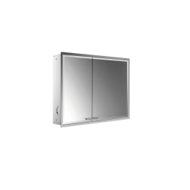EMCO Prestige2 Зеркальный шкаф 915 мм, встраиваемый, LED-подсветка, 2 двери, 2 полки, розетка, правый, с EMCO light system (9897 081 04)