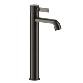GESSI INCISO Смеситель для раковины на 1 отверстие, высокий h=337мм, с донным клапаном Цвет: nero XL (58003#299)