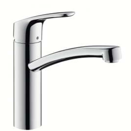 Hansgrohe Focus Смеситель для кухни, на 1 отв, поворотный излив 220мм, h155мм, 1jet, цвет: хром (31806000)