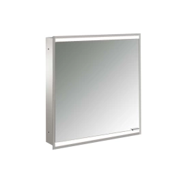 Emco Prime Зеркальный шкаф с подсветкой LED2 Facelift встраив. модель, 600 mm, 1-дверка, IP 20 петли слева, задняя панель цвет белый (9497 063 31)