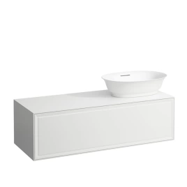 Laufen New Classic База под раковину подвесная раковина справа, 1180х450х350 мм, 1 ящик, цвет белый глянцевый (для раковины 812852,812853) (4.0608.2.085.631.1)