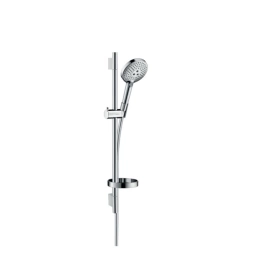 HG Raindance Select S Душевой набор: штанга 650mm, ручной душ 120, 3jet (Rain, RainAir, WhirlAir), EcoSmart, мыльница, шланг, цвет: хром (26632000)