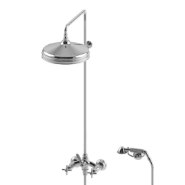 Stella Italica Душевой комплект 3284/33-300: смеситель, штанга+ручной+верхний душ 300мм, цвет: хром (IT 02513 CR00)