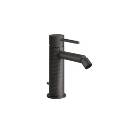 GESSI 316 Смеситель для биде на 1 отверстие, с донным клапаном, излив 118мм, цвет: brushed black metal pvd (54407#707)