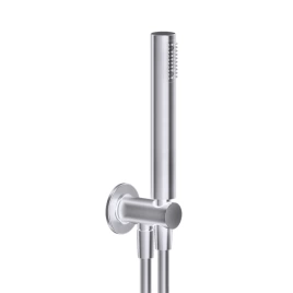 GESSI INCISO Душевой комплект, + вывод, держатель, шланг 1,50 м и душевая лейка, цвет: Finox Brushed Nickel (58123#149)