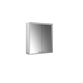 EMCO Prestige2 Зеркальный шкаф 587 мм, настенный, LED-подсветка, 2 двери, 2 полки, розетка, с EMCO light system (9897 080 01)