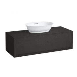 Laufen New Classic База под раковину подвесная, 780х450х350 мм, 2 ящика, цвет черный дуб (для раковины 812852, 812853) (4.0601.2.085.628.1)
