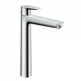 Hansgrohe Talis E Смеситель для раковины 240, на 1 отв, без донного клапана, излив 183мм, h234мм, цвет: хром (71717000)