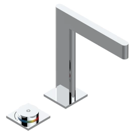 THG ICON-X CARBONE GOLD Смеситель для раковины электронный, на 2 отверстия, с донным клапаном, цвет хром (U7S-A02-170V)