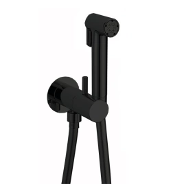 Cisal Shower Гигиенический душ со шлангом 120 см,вывод с держателем и встроенный прогрессивный картридж, цвет черный матовый (CV00797540)