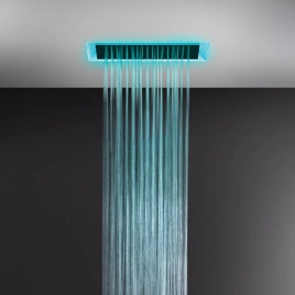 Gessi Afilo Встраиваемая душевая система 300х500мм, Тропический ливень и хромотерапия, пульт упр. держатель.треб ист питания на 12B, нужен блок пита (57401#279)