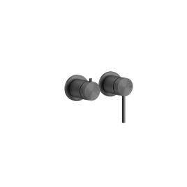 GESSI 316 Встраиваемый смеситель, на 2 источника (внешняя часть), цвет: Black Metal Brushed PVD (54077#707)