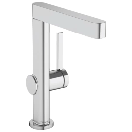HANSGROHE FINORIS Смеситель для раковины на 1 отверстие, однорычажный, с поворотным изливом, с донным клапаном, цвет хром (76060000)