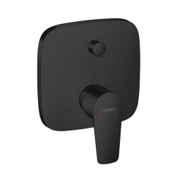 Hansgrohe Talis E Встраиваемый смеситель для ванны с переключателем, с защит.комб. EN 1717, (внешняя часть), цвет: черный матовый (71474670)