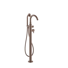 Fantini Icona Classic Смеситель напольный для ванны с ручной лейкой, цвет Matt Copper PVD (53 P9 R080B)