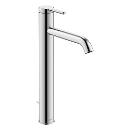 Duravit C.1 Смеситель для раковины на 1 отв. высокий h=322 мм, с донным клапаном, излив 166мм, цвет: хром (C11040001010)