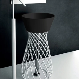 Artceram WIRE Раковина 43 см, без отв., цвет: черный глянцевый (WIL001 03 00)