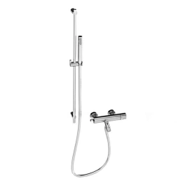 Stella Bamboo Смеситель для ванны 3267/302-6 со штангой и ручным душем, цвет: хром (BT 02007 CR00)