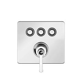 GESSI HI-FI ECLECTIC Смеситель для душа настенный встраиваемый, однорычажный, с 3 запорными кнопками, цвет Хром (65244#031)