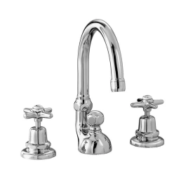 Stella Italica Смеситель для раковины на 3 отверстия 3225TC, с донным клапаном, цвет: хром (IT 00016 CR00)