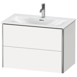 Duravit XSquare Тумба подвесная под раковину 234483, 2 яшика, 560x810x478мм, цвет White High Gloss (XS432402222)