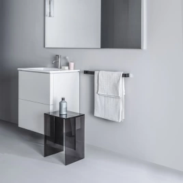 Laufen Kartell Тумба с керамической раковиной, цвет белый 500х500х725мм, с 2 выдвиж. ящиками с 1 отв. под смеситель, цвет: белый матовый (8.6033.1.640.104.1)