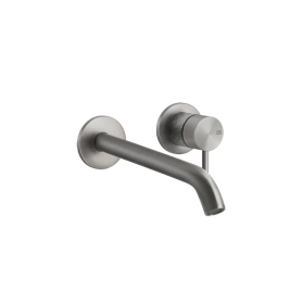 GESSI 316 Встраиваемый смеситель для раковины с изливом 200-170мм (внешняя часть), цвет: steel brushed (54186#239)