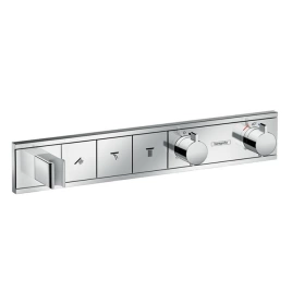 Hansgrohe RainSelect Встраиваемый термостат для душа на 3 источника, с держ. душа (внешняя часть), цвет: хром (15356000)