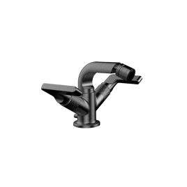 GESSI INCISO Смеситель для биде на 1 отверстие с донным клапаном, излив 97мм, цвет: Black XL (58027#299)