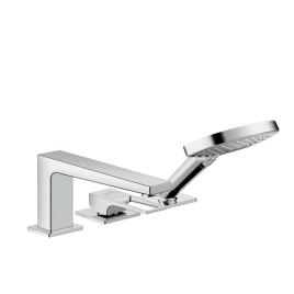 Hansgrohe Metropol Смеситель на борт ванны на 3 отв, излив 197мм, с ручным душем 3jet, цвет: хром (74550000)