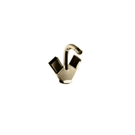 Fantini Venezia Смеситель для биде, 1 отв, с донным клапаном, излив 120мм, цвет: Matt British Gold PVD (29 P6 N462SF)