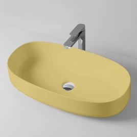 Artceram Cognac Раковина 68х35хh15см, накладная, без отв., без перелива, цвет: giallo zinco (COL005 12 00 giallo zinco)