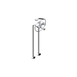 THG CORVAIR FIOR DI BOSCO Смеситель для ванны напольный, с ручным душем и шлангом 1500 мм, цвет хром (U8K-A02-13CS)