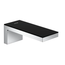 AX MyEdition Панель для смесителя на излив 200мм, стекло, цвет: черный (47900600)