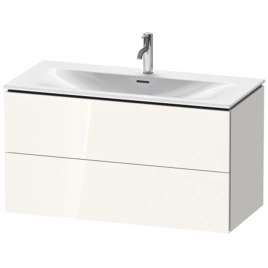 Duravit L-Cube Тумба подвесная под раковину 234410, 2 ящика, 550x1020x481мм, цвет White High Gloss (LC630802222)