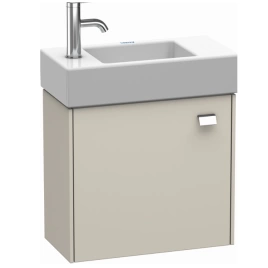 Duravit Brioso Тумба подвесная под раковину 484х239х442 мм,с 1 дверкой петли слева L, цвет Серо-коричневый матовый 91 (для 072450) (BR4051L1091)
