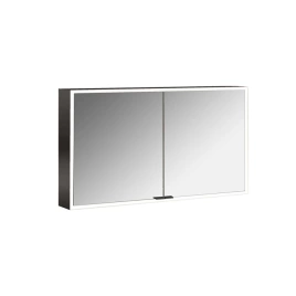 Emco Prime Зеркальный шкаф с подсветкой LED навесная модель, 1200 mm, 2дверкаig, IP 20 с Lichtpaket, зеркальная задняя стенка, цвет черный (9497 133 84)
